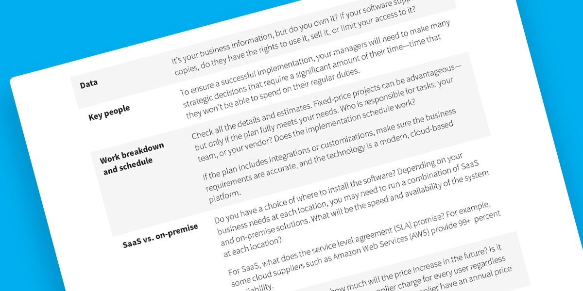 Three ERP investment checks when choosing ERP Solution